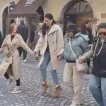 Zasviralo užičko kolo ispred Ambasade Srbije u Ljubljani: Birači zapjevali i zaigrali dok su čekali na glasanje