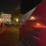 Zapaljen šator u Pionirskom parku, ekipa N1 snimila šta je sve ostalo u bivšem šatorskom naselju