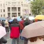 Posljednja 16-minutna tišina ispred Pravnog fakulteta u Beogradu za žrtve pada nadstrešnice: "Vrijeme odgovornosti je konačno došlo"