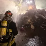 FOTO / Na Rabu izgorjele tone otpada, vatrogasci spriječili širenje vatre