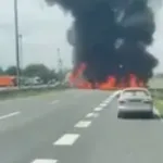 Na autocesti A3 se kamion zabio u dalekovod i zapalio: Strahuje se da ima poginulih