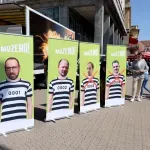 FOTO / Postavljeni plakati na kojima su u zatvorskim odijelima Tomašević, Kostanjević... Na njima pisalo "Muzemo"