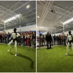 VIDEO / Vučić predstavio humanoidne robote pa s njima zaigrao nogomet: "Srbija je zakoračila u budućnost"