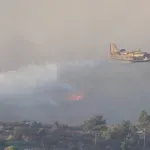 FOTO, VIDEO / Požar na Braču izvan kontrole, štiti se samostan u pustinji Blaca i ribogojilište kod Milne