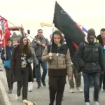 „Srem nije nem“: Studenti iz Sremske Mitrovice krenuli peške u Šid