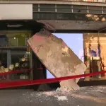 Canopy ceiling collapses on Belgrade’s main street
