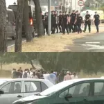 "Jurnjava" građana i policije po kiši na Novom Beogradu: Dekan FDU sa studentima na blokadama