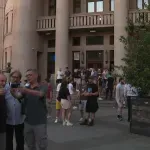 Driver rams through crowd in Belgrade