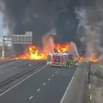 (VIDEO) Sudar kombija i cisterne u Sloveniji, vozila se zapalila: Jedna osoba poginula, dve povređene