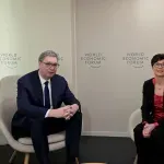 Vucic meets with Marta Kos in Davos: Reform commitments in focus