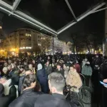 Novi Sad students in protest march