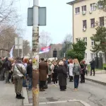 Skup podrške otpuštenoj sekretarki Medicinskog fakulteta u Beogradu (VIDEO)