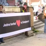 Protest i šetnja "Jedna borba, srcem uz Sarajevo" u Beogradu: Saosećanje sa građanima BiH posle tragedije