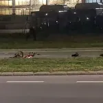 (FOTO) Motociklista oborio pešaka u Novom Sadu, povređeni u kritičnom stanju