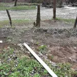 Srušena ograda oko imanja manastira Ćelije u dolini reke Gradac