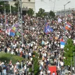 Arhiv javnih skupova: Snimci ukazuju da će današnji skup na Slaviji biti u rangu najvećih do sada