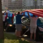 (FOTO) U Nišu organizovan auto-skup povodom Dana Rusije: U koloni mahom pristalice vlasti