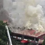 Firefighters battle blaze at New Belgrade shopping mall
