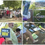 (BLOG) "Sve je naše, nije njihovo" glavna poruka sa protesta "Eko buna" - aktivsti razvukli crvenu traku kod bine