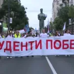 Evropske demokrate: Marš studenata prilikom predaje potpisa za listu - proslava demokratije