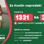 Kosti je potrebna naša pomoć: Pošaljite SMS 1331 na 3030