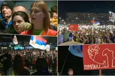 Red carpet, fireworks, applause: Students welcomed in towns on their way to Nis rally