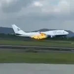 Nov dan, nov incident: kmalu po vzletu zagorel motor na Boeingovem letalu