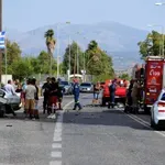 Τροχαίο δυστύχημα στους Αγίους Θεοδώρους: Οδηγός έχασε τον έλεγχο και έπεσε στις μπάρες (βίντεο)