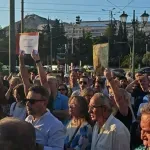 Συγκέντρωση έξω από την Εθνική Πινακοθήκη: «Έξω τα εκτρώματα, βεβηλώνεται το ιερό πρόσωπο της Παναγίας» (Βίντεο)