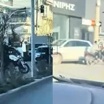 Καταδίωξη ανήλικου μηχανόβιου Ρομά στη Θεσσαλονίκη – Συγκλονιστικό βίντεο