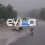 Σοκαριστικό τροχαίο στην Αθηνών–Λαμίας λόγω κακοκαιρίας – Ι.Χ. συγκρούστηκε με λεωφορείο στη Μαλακάσα (Σοκαριστικό βίντεο)