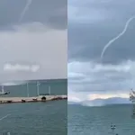 Ραφήνα: Εντυπωσιακό βίντεο από υδροστρόβιλο έξω από το λιμάνι