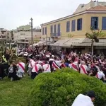 ΑΕΚ–Ράγιο Βαγιεκάνο: Γιορτή στο Θησείο από τους Ισπανούς οπαδούς πριν από τη ρεβάνς (Βίντεο)