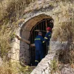 Ναύπλιο: Εγκλωβίστηκε στην Πύλη των Τόρων – Βίντεο από την επιχείρηση της Πυροσβεστικής