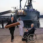 Ο Νίκος Δένδιας στην τελετή παράδοσης του Υ/Β ΠPΩTEYΣ S113 ως μουσείου