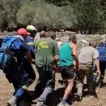 Επιχείρηση διάσωσης μοναχού στο φαράγγι της Σαμαριάς (Βίντεο)