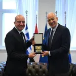 Συνάντηση Δένδια με τον πρεσβευτή της Αιγύπτου