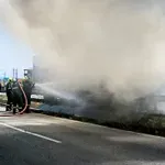 Γρεβενά: Φωτιά σε ΙΧ αυτοκίνητο στην Εγνατία Οδό