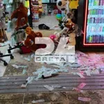 Επεισόδιο στο Ηράκλειο: Ζημιές σε περίπτερο μετά από σφοδρή σύγκρουση δύο ανδρών