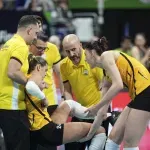 VIDEO Jeziva povreda Katarine Dangubić usred polufinala Lige šampiona, izneli je sa terena