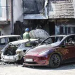 Poziv policije v zvezi s požarom v Semedeli