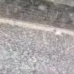 Slovensko Istro zajela močna toča (FOTO)