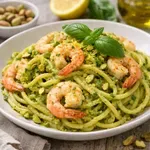 Testenine z gamberi in pistacijami – vrhunsko kosilo v 10 minutah