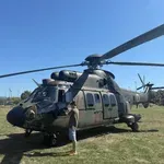 Vojaška helikopterja na obisku v Kopru (VIDEO)