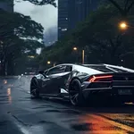 Črni Lamborghini v Kopru trčil v rolkarja in odpeljal s kraja nesreče - OBALAplus