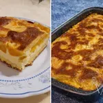 Mehke biskvitne rezine s skuto in breskvami