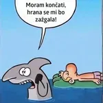 Nikoli ne veste, kdaj boste nekomu hrana 藍