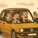 Policist in trije Nemci