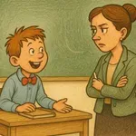 Janezek se zlaže v šoli