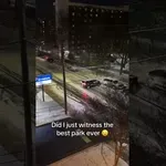 Parkiral je kot v risanki